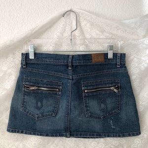 Vintage y2K denim mini skirt